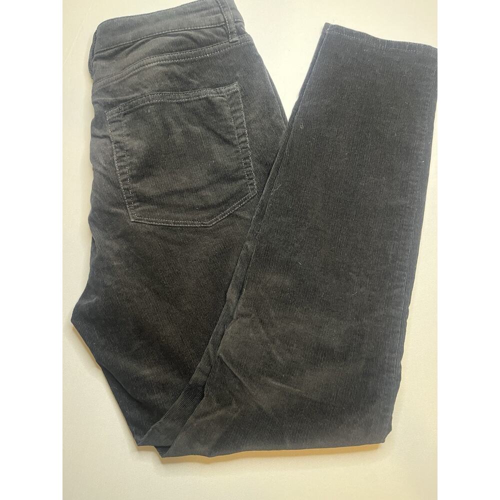 Loft Women’s Black Corduroy Pants Size 29/8 Curvy High Waist Skinny Worn Once